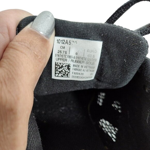 Asics Contend 6 Sneakers Women Size 9 Black Rose Gold Everyday Comfort 1012A570 - Picture 7 of 9